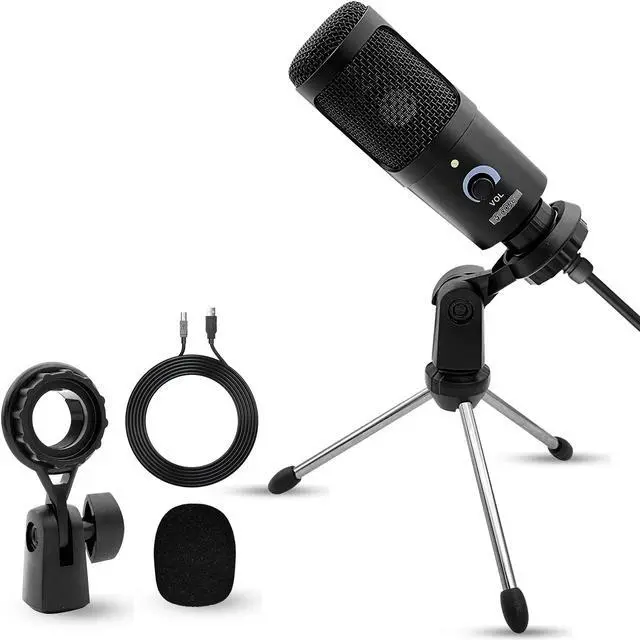 Main image of 5 Core Professional Studio Recording Kit Podcast Equipment Bundle Includes Recording Microphone RM BLK TRI
