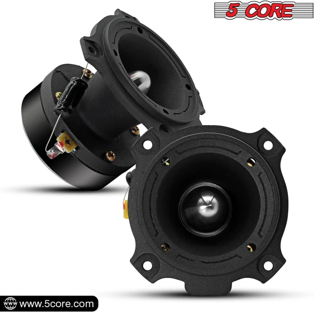 Alt view image 3 of 7 - 5 Core 3.5 Inch Tweeters Pair Set 60W Combined RMS 4 OHM Super Tweeter Speakers for Car Audio PA DJ System Aluminum Build Easy to Mount - TW BLT 180 BLK PAIR