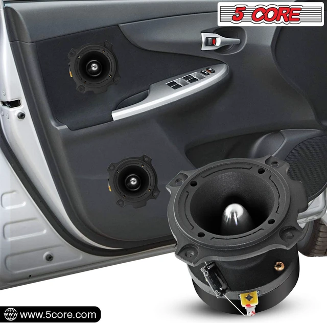 Alt view image 5 of 7 - 5 Core 3.5 Inch Tweeters Pair Set 60W Combined RMS 4 OHM Super Tweeter Speakers for Car Audio PA DJ System Aluminum Build Easy to Mount - TW BLT 180 BLK PAIR