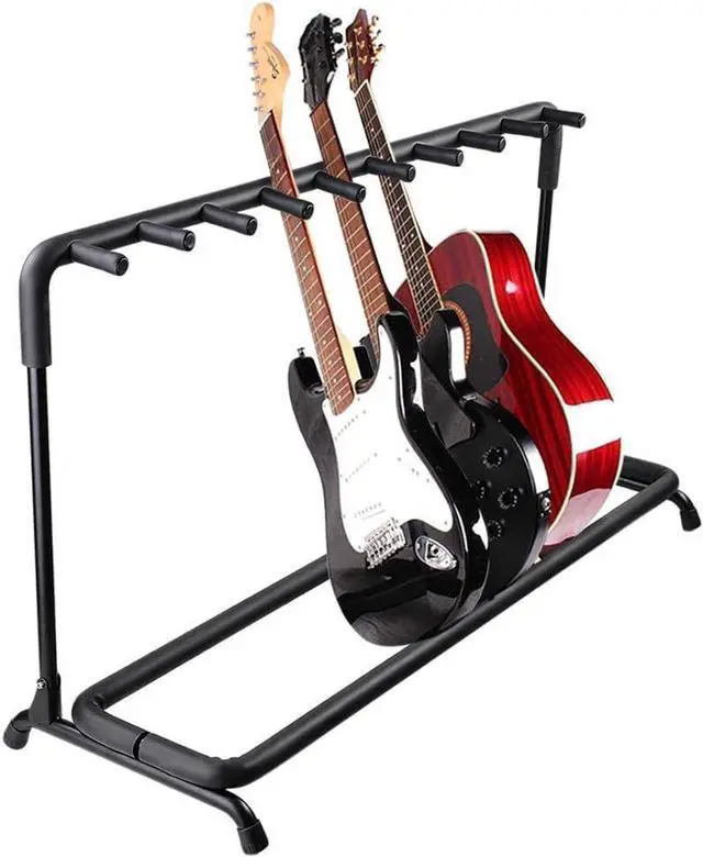 Main image of 5 Core Guitar Rack Stand Heavy Duty 9 Guitars Holder Universal Multi Storage for Band Stage Acoustic Electric and Bass Soporte Para Guitarra - GRack 9N1 OVAL