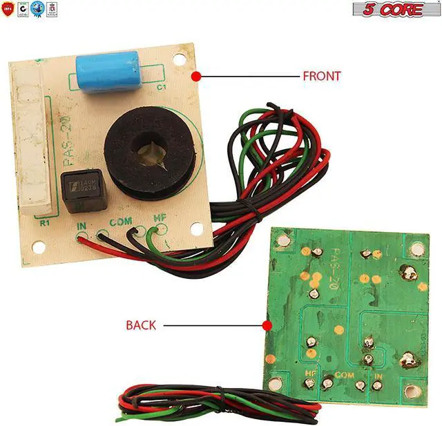 Alt view image 4 of 7 - 5 Core 1 Way Passive Cross Over Network Frequency Divider Metalised Polyester Capacitors