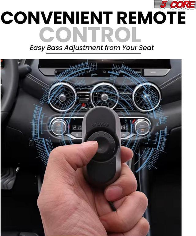 Alt view image 4 of 7 - 5 Core Inc. 10 inch Slim Under Seat Car Audio Subwoofer 800W Active Powered Under-Seat Built in Amplifier Truck Sub Woofer in Enclosure Box + Wiring Kit & Remote Control BTUBE UNDR ST 150