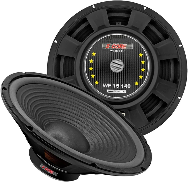 Main image of 5 Core Subwoofer Speaker 15 Inch Car Sub Woofer 450W Max High Power Pro Audio 4 Ohm 40 Oz Y30 Magnet Big Replacement Bass Subs Para Carro - WF 15 140 4OHM