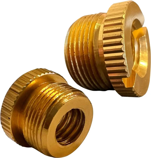 Alt view image 2 of 7 - 5 Core Mic Stand Adapter 5/8 Male to 3/8 Female Screw Thread Conversion Connector