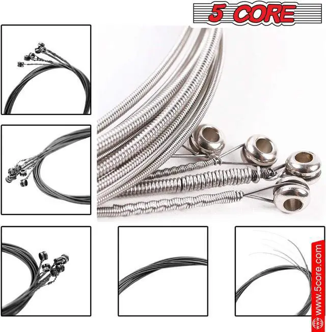 Alt view image 3 of 7 - 5 Core Bass Guitar Strings Brass Phosphor Bronze Extra Light Gauge (.045.100) High Carbon Steel Core Bright & Powerful Tone 4 String Set for All Bass Guitars - GS EL BSS 4PCS