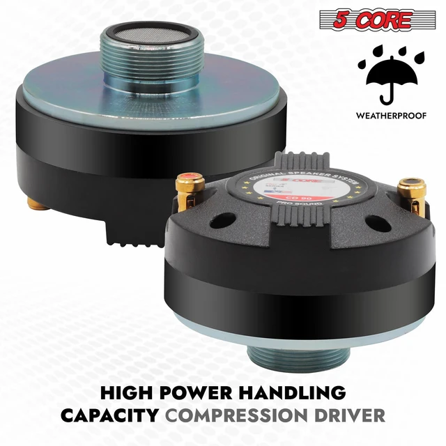 Alt view image 7 of 9 - 5 Core Compression Driver Titanium Voice Coil 200W Peak Audio Horn Speaker Tweeter System Super Loud