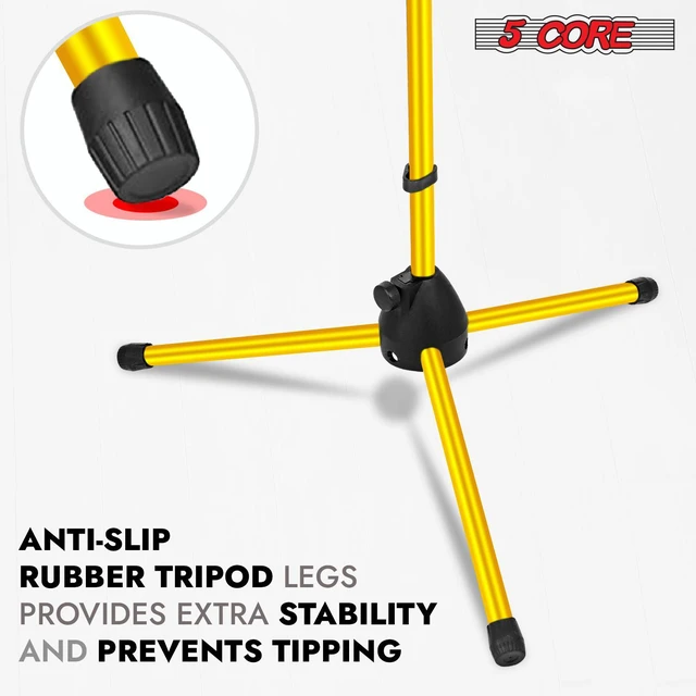 Alt view image 6 of 7 - 5Core Tripod Mic Stand 4Pcs Adjustable Holder Floor Microphone Boom Arm - MS 080 4PC Dark Blue