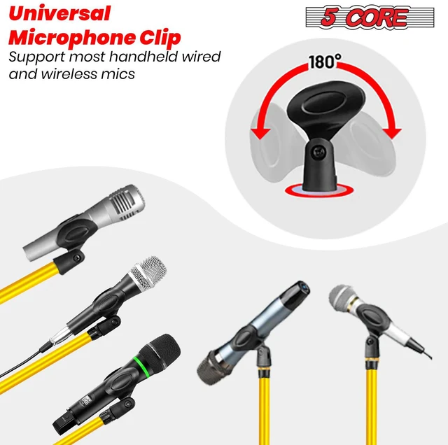 Alt view image 5 of 7 - 5Core Tripod Mic Stand 4Pcs Adjustable Holder Floor Microphone Boom Arm - MS 080 4PC Dark Blue