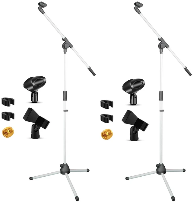 Main image of 5Core Tripod Mic Stand 4Pcs Adjustable Holder Floor Microphone Boom Arm - MS 080 4PC Red