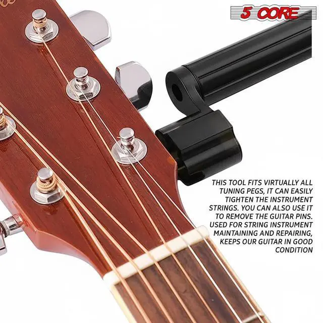 Alt view image 3 of 6 - 5Core Guitar String Winder Professional Guitars Tools Peg Winder with Bridge Pin Remover
