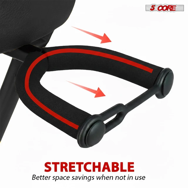Alt view image 4 of 7 - 5Core Guitar Stool 3.15" Padded Chair Foldable Heavy Duty Music Seat Built in Foot Rest Guitar Stand