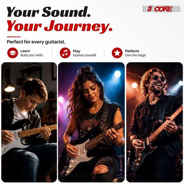 Alt view image 7 of 7 - 5 Core Guitar Strings Nickel Plated Acoustic Electric Guitar String Set w Picks