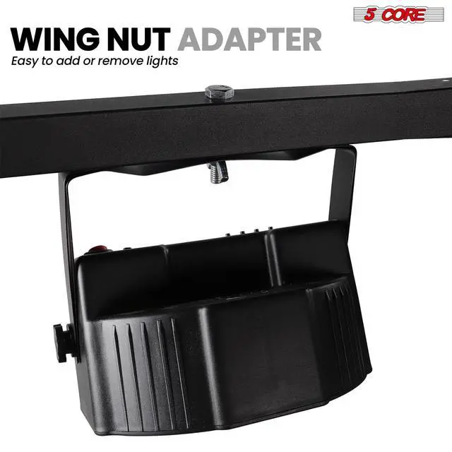 Alt view image 5 of 7 - 5Core DJ Light Stand Stage Lighting Truss System Height Adjustable Heavy Duty T bar Mount