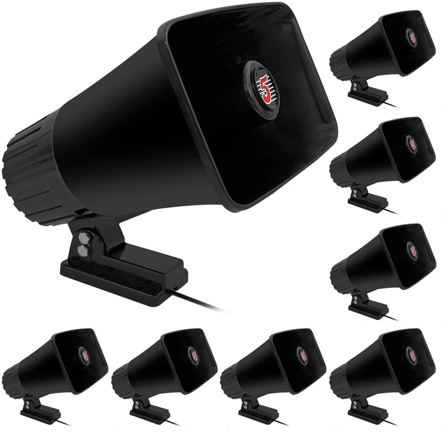 Main image of 5 Core 8 Inch PA Horn 250W Loud Speaker Bull Horn Loud Audio 8Ohm All Weather Indoor Outdoor Use