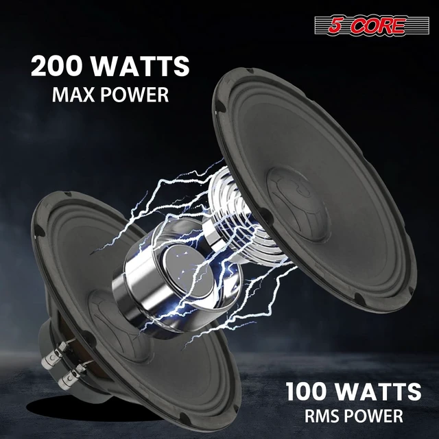 Alt view image 2 of 7 - 5Core 12" Subwoofer 1200W PA DJ Sub Woofer Pair Audio 8Ohm w Deep Bass Pro Audio Replacement Loud Speaker