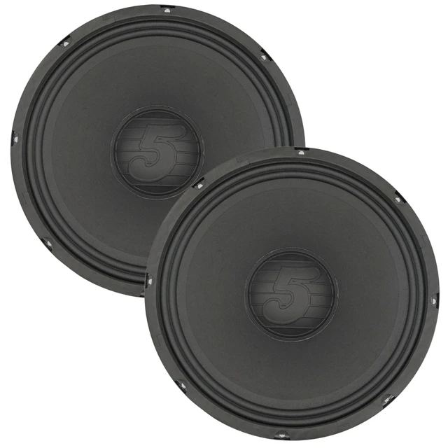 Main image of 5Core 12" Subwoofer 1200W PA DJ Sub Woofer Pair Audio 8Ohm w Deep Bass Pro Audio Replacement Loud Speaker