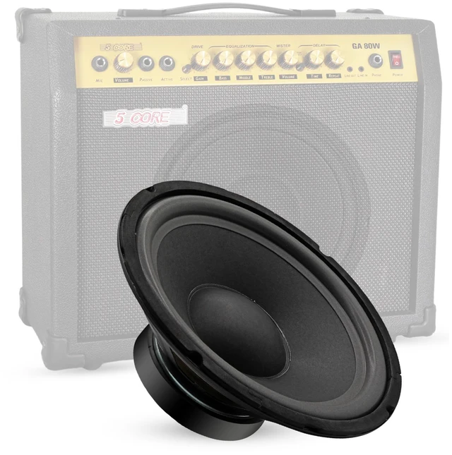 Alt view image 2 of 7 - 5 Core 10 Inch Guitar Speaker Replacement 600W 8 Ohm Low Distortion for Electric Guitar Amp Cabinet