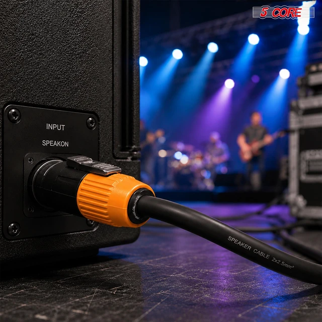 Alt view image 6 of 7 - 5 Core Speakon Adapter High Quality Audio Jack Male Audio Pin Speaker Adapter Connector