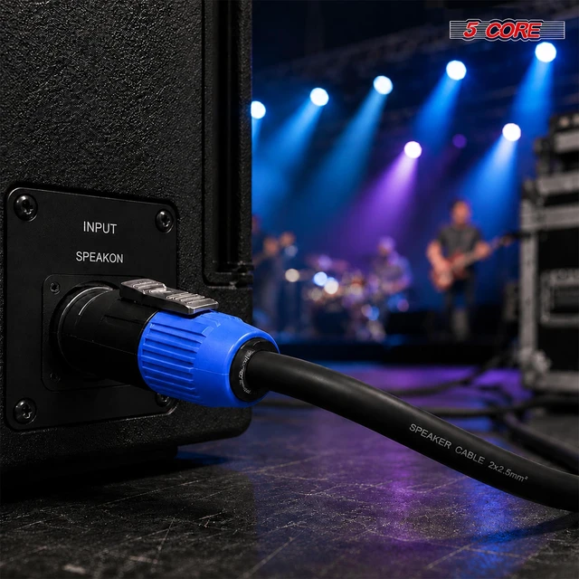 Alt view image 6 of 7 - 5 Core Speakon Adapter High Quality Audio Jack Male Audio Pin Speaker Adapter Connector