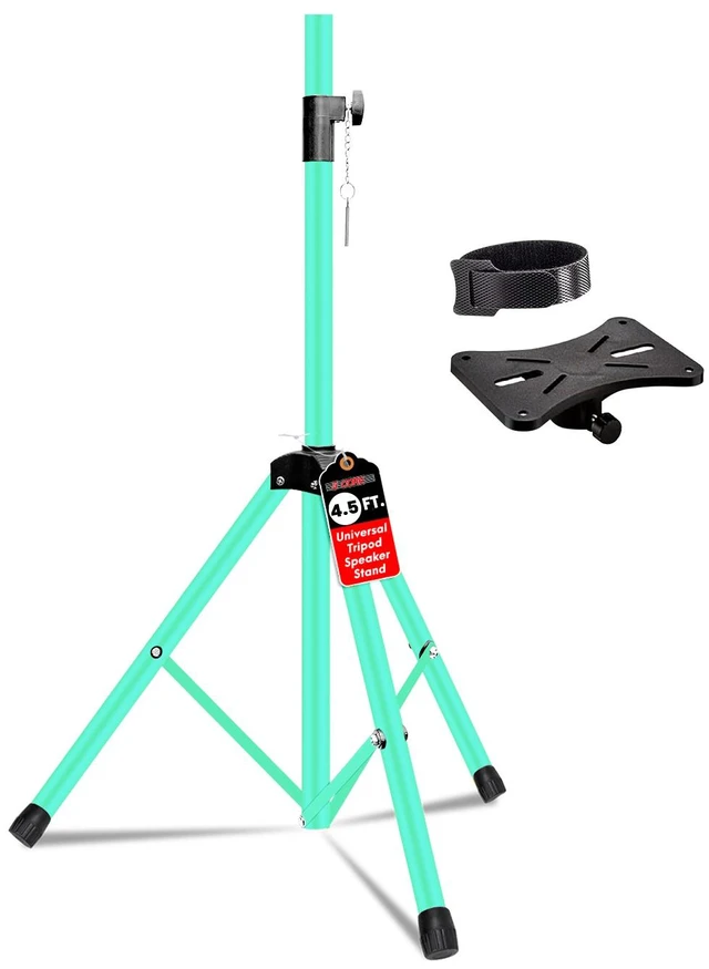 Alt view image 2 of 7 - 5 Core Speaker Stand Pair Height Adjustable 54" Heavy Duty PA DJ Tripod Studio Monitor Stands
