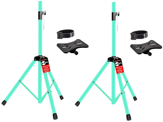 Main image of 5 Core Speaker Stand Pair Height Adjustable 54" Heavy Duty PA DJ Tripod Studio Monitor Stands