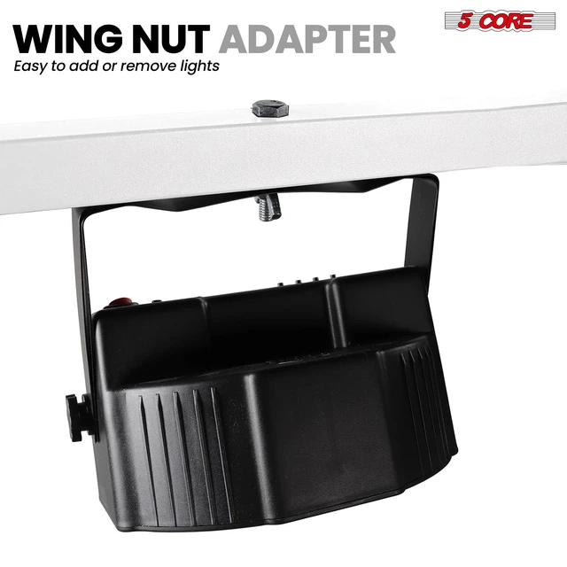 Alt view image 4 of 7 - 5 Core Light Stand T Bar Adjustable 39 to 100" Tripod Heavy Duty lighting Holder DJ Equipment