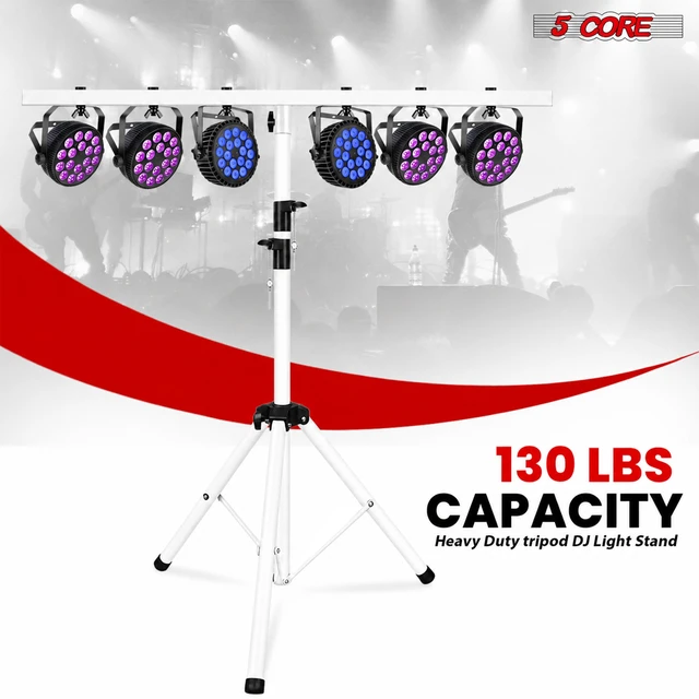 Alt view image 5 of 7 - 5 Core Light Stand T Bar Adjustable 39 to 100" Tripod Heavy Duty lighting Holder DJ Equipment