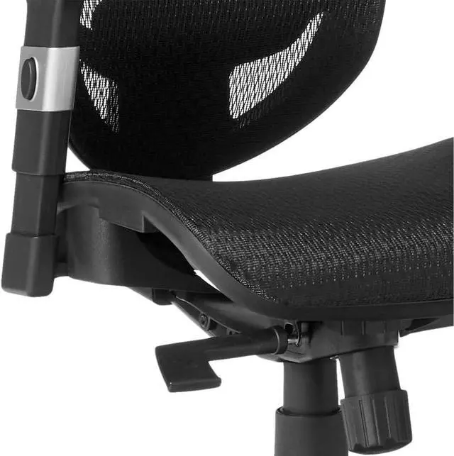 Alt view image 7 of 7 - Staples Hyken Ergonomic Swivel Task Chair, Adjustable Office Chair with Breathable Mesh and Lumbar Support, Perfect for Home and Office, Black