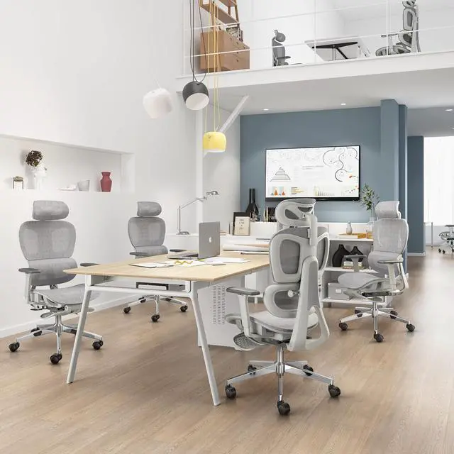 Alt view image 2 of 7 - Ergonomic Mesh Office Chair with 3D Adjustable Armrest,High Back Desk Computer Chair Ergo3d Ergonomic Office Chair with Wheels for Home & Office