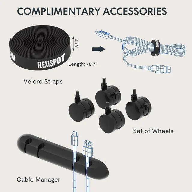 Alt view image 6 of 7 - E6 MAX Dual Motor 3 Stages Standing Desk 55x28 Inch Whole-Piece Board Electric Height Adjustable Stand Up Desk 150KG Load Caity(Black Frame + Special Walnut Desktop)