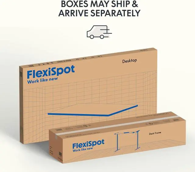 Alt view image 7 of 7 - FLEXISPOT EN1 Bamboo Standing Desk, 55 x 28 Inches Whole-Piece Electric Adjustable Height Desk Sit Stand Desk, Home Office Table Stand up Desk (White Frame + Bamboo Top, 2 Packages)