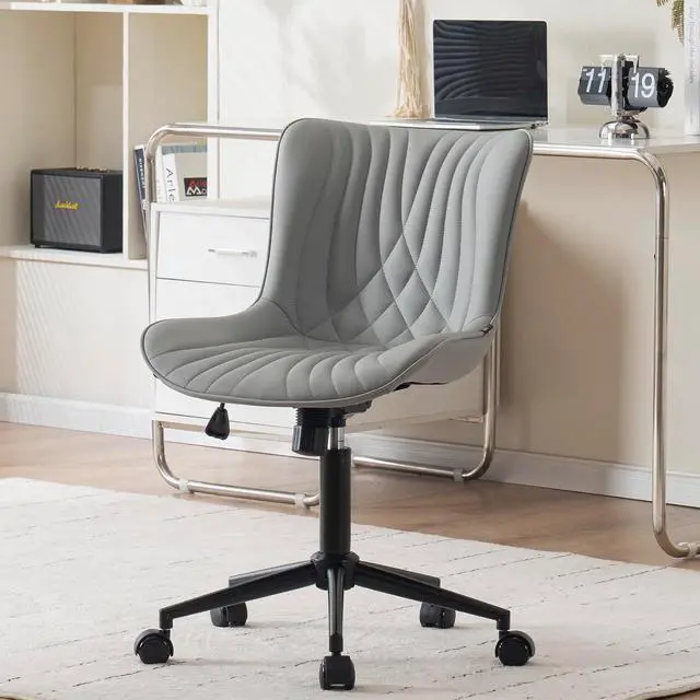 Main image of Serta® Smart Layers Hensley Big & Tall Ergonomic Bonded Leather High-Back Office Chair, Black/Silver