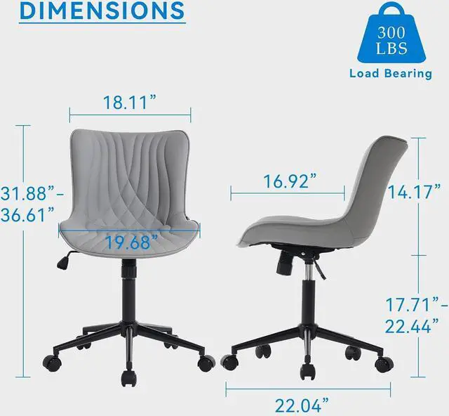 Alt view image 2 of 7 - Serta® Smart Layers Hensley Big & Tall Ergonomic Bonded Leather High-Back Office Chair, Black/Silver