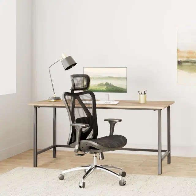 Alt view image 2 of 7 - SIHOO M57 Ergonomic Office Chair with 3 Way Armrests Lumbar Support and Adjustable Headrest High Back with Tilt Function (Black)