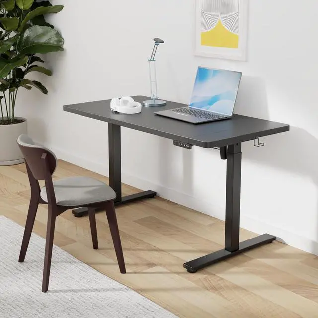 Alt view image 2 of 7 - SIAGO Electric Standing Desk Adjustable - 55 x 24 Inch Sit Stand up Desk with Cable Management - 3 Memory Preset Adjustable Height Desk Computer Home Office Desk