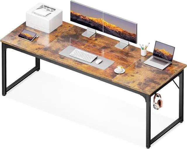 Main image of Coleshome 71 Inch Computer Desk, Modern Simple Style Desk for Home Office, Study Student Writing Desk, Vintage