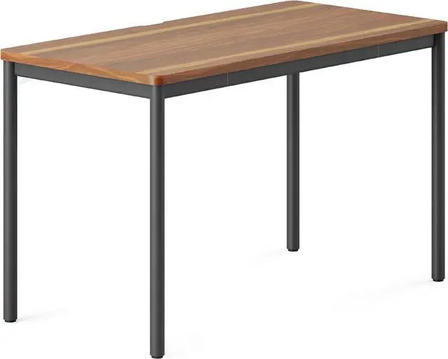 Main image of Branch Daily Desk - Functional at Home Office Desk with Effortless Assembly, Timeless Design, Rounded Corners, and Built-in Cable Notch - 48 W x 28.5 H x 24 D - Walnut Work Table