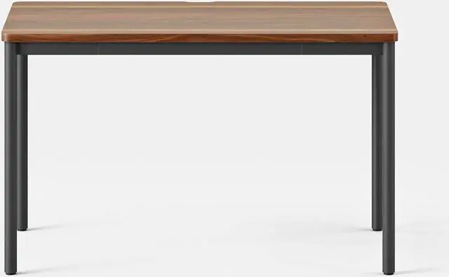 Alt view image 4 of 6 - Branch Daily Desk - Functional at Home Office Desk with Effortless Assembly, Timeless Design, Rounded Corners, and Built-in Cable Notch - 48 W x 28.5 H x 24 D - Walnut Work Table