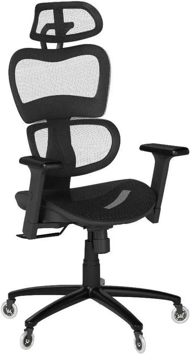 Alt view image 4 of 7 - Nouhaus Ergo3D Ergonomic Office Chair Lumbar Support Mesh Office Chair with 4D Adjustable Armrest, Adjustable Headrest and Wheels, Mesh High Back Home Office Desk Chairs(Black)