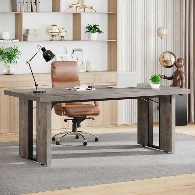 Main image of Tribesigns 70.9" Executive Desk, Large Office Computer Desk, Simple Laptop Desk Study Writing Table Workstation for Home Office