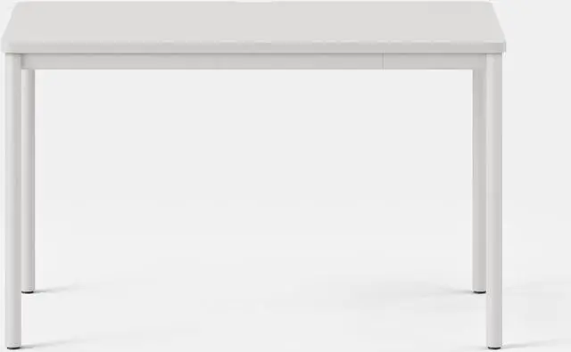 Alt view image 4 of 6 - Branch Daily Desk - Functional at Home Office Desk with Effortless Assembly, Timeless Design, Rounded Corners, and Built-in Cable Notch - 36 W x 28.5 H x 24 D - White Work Table