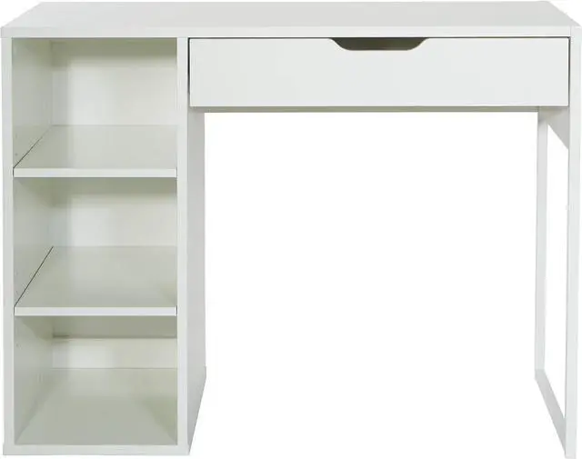 Alt view image 5 of 7 - OSP Home Furnishings Ravel 40-Inch Wide Writing Desk, White