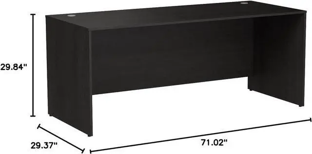 Alt view image 3 of 7 - Bush Business Furniture Studio C 72W x 30D Office Desk in Storm Gray