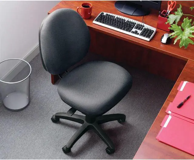 Alt view image 2 of 7 - Alera ALEIN4819 Interval Series 18.11 in. to 23.22 in. Seat Height Bonded Leather Swivel/Tilt Task Chair - Black