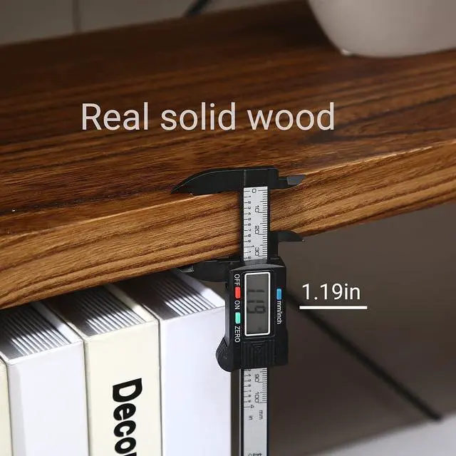 Alt view image 5 of 7 - Solid Wood Bookshelf, 4-Tier Rustic Vintage Industrial Etagere Bookcase, Open Metal & Wood Vintage Book Shelf, Retro Brown