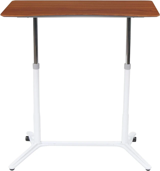 Alt view image 5 of 5 - Calico Designs 51231 Sierra Height Adjustable Desk, White/Cherry, 37.5 Inch