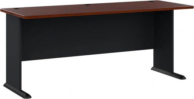 Main image of Bush Furniture Series A Desk, Large Workstation for Home or Professional Workspace, Desktop Solution for Office Use, 72W, Hansen Cherry