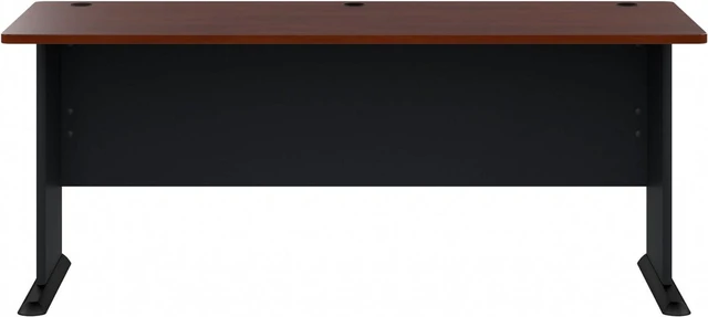 Alt view image 7 of 7 - Bush Furniture Series A Desk, Large Workstation for Home or Professional Workspace, Desktop Solution for Office Use, 72W, Hansen Cherry