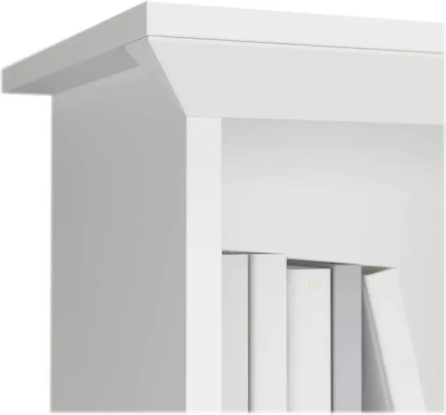 Alt view image 6 of 7 - Salinas Casual Hutch for L-Shaped Desk, Pure White