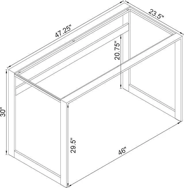 Alt view image 3 of 7 - Coaster Home Furnishings Hartford Glass Top Writing Desk Chrome